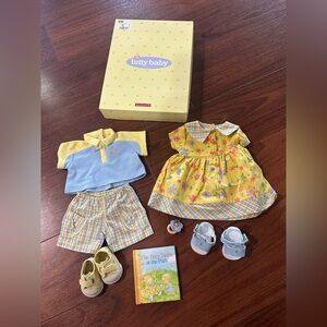 American Girl Bitty Baby Twins SUNNY DAY Outfits Set NEW IN BOX Girl & Boy